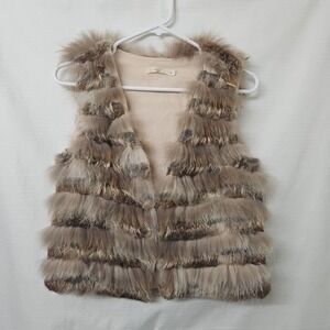 Women's Faux Fur Vest in Brown